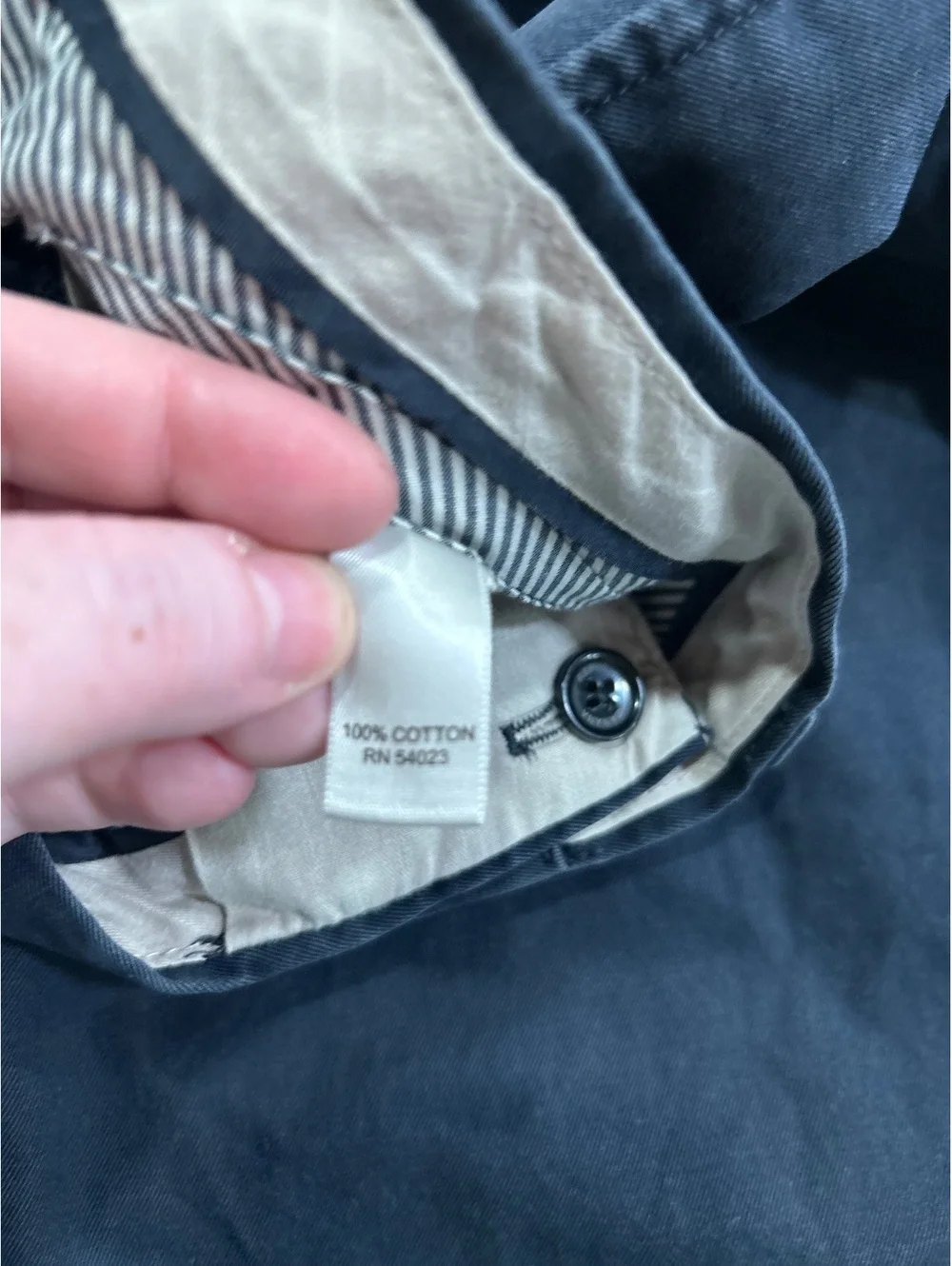Banana Republic Slim Fit Black Cotton Pants Size 33/32